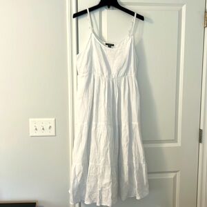Chelsea & Theodore white linen dress